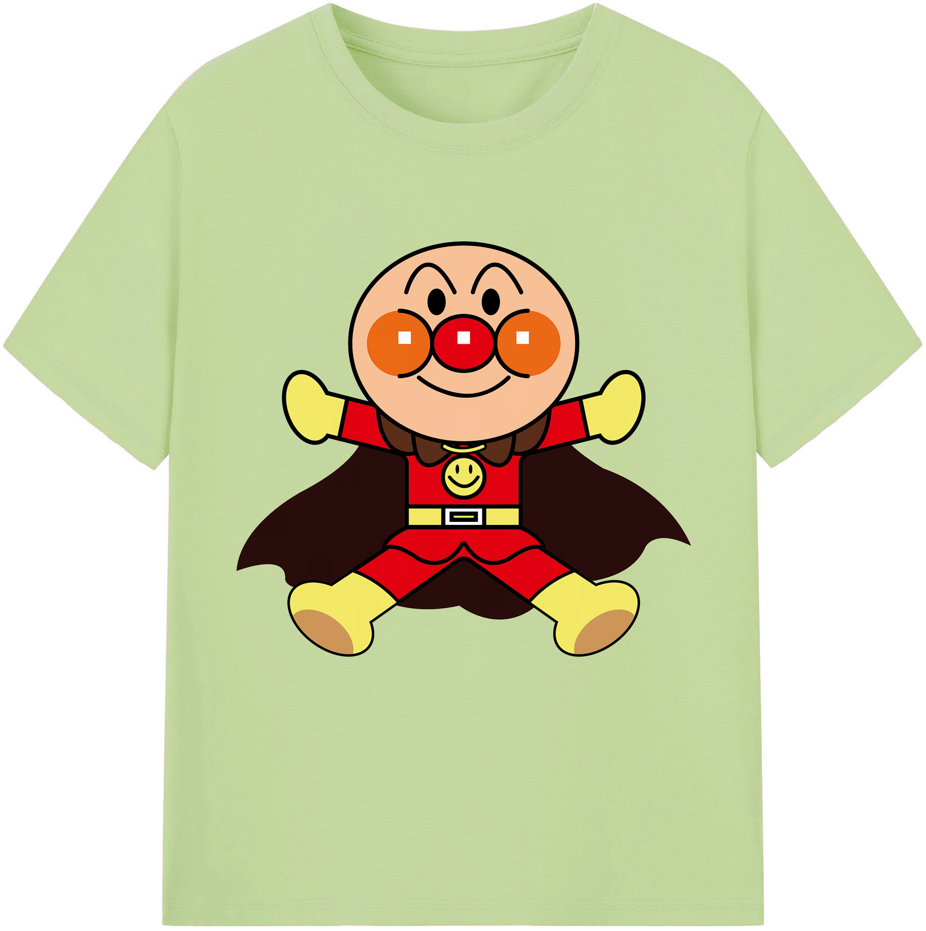 （画像用） アンパンマン Anpanman 綿100％半袖Tシャツ（フロントプリント）